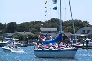 4th of July Boat Parade in Hyannis Harbor
