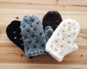 These adorable handmade mittens are $45 for a pair. 