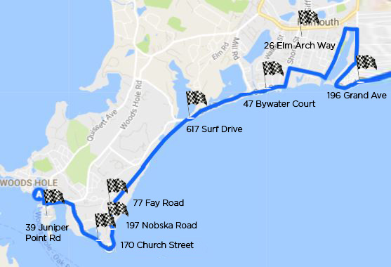 Falmouth Road Race Map