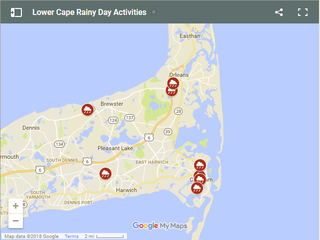 Lower Cape Rainy Day Map