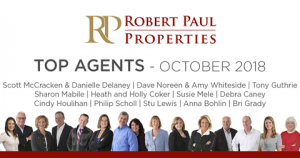 Top Agents – October 2018