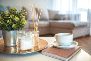 Summer scents and candles