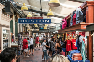 Faneuil Hall Marketplace in boston, MA indoor winter activity