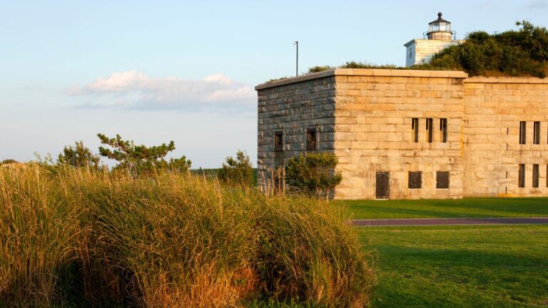 South Coast coastal park and historic fort overlooking Buzzards Bay