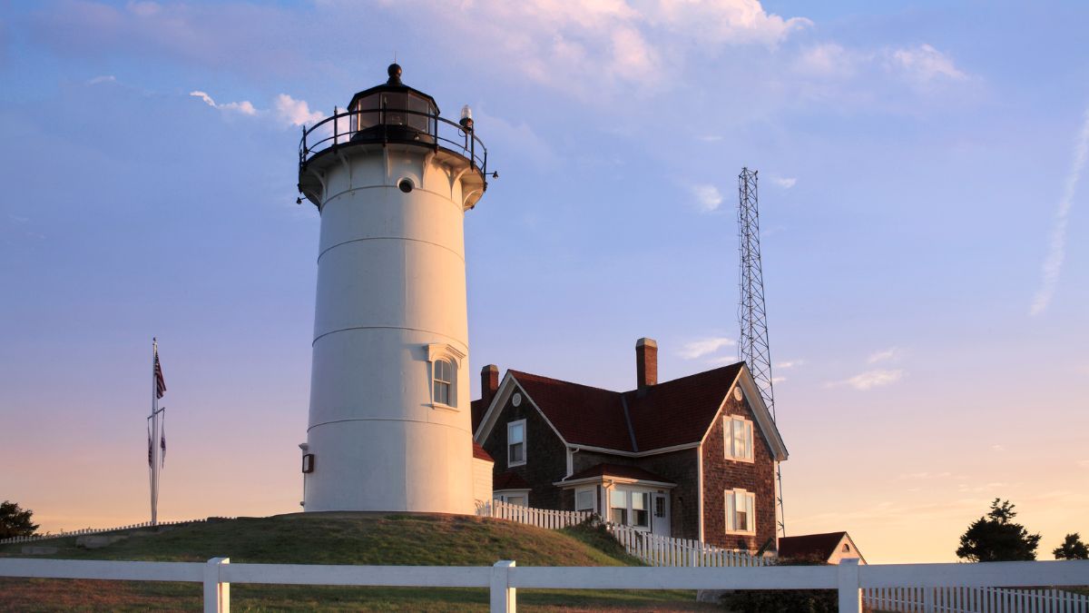 Nobska Light, Woods Hole, Falmouth at sunset