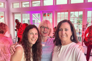Agents Christa Zevitas, Fran Schofield and Kathy Fisher attend the 2024 Family Pantry Annual Summer Gala
