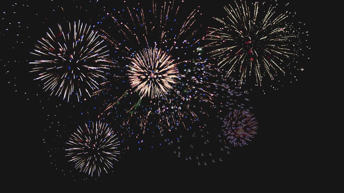 Fireworks over Falmouth Heights Beach for the Fourth of July