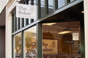 External photo of The Baker in New Bedford, South Coast Cafe