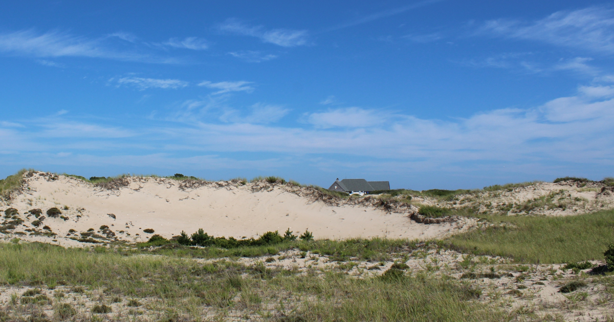 Horseneck Beach dunes and coastal walking trails South Coast Massachusetts