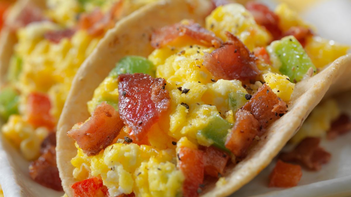 breakfast tacos at a Provincetown brunch spot