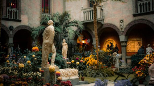 Courtyard at the Isabella Stewart Gardner Museum in Boston