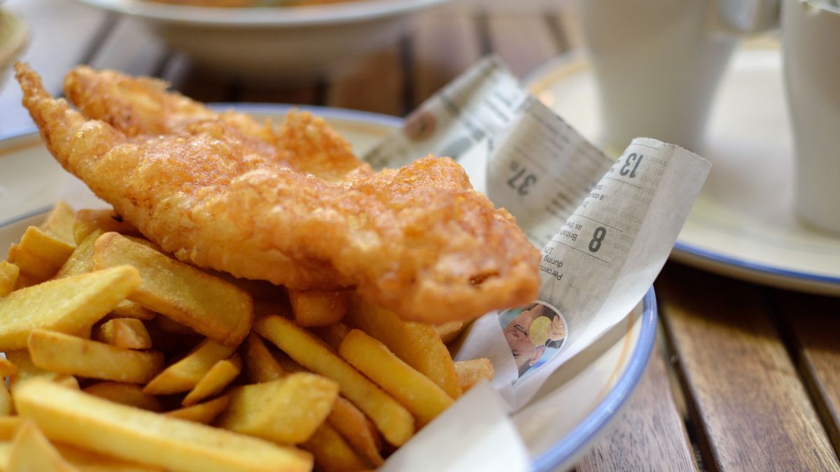 Fried fish and french fries