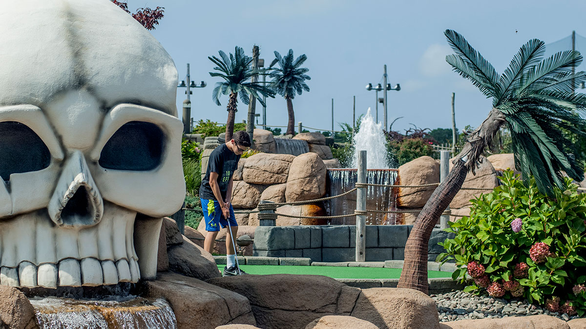 Skull Island Adventure Golf course in South Yarmouth, Massachusetts
